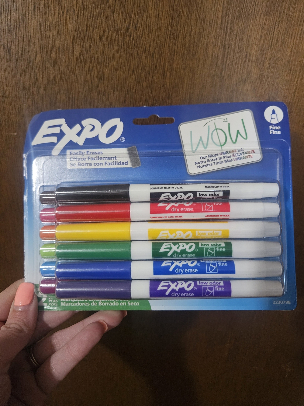 NIB Assorted Expo Color Dry Erase Marker Set Fine Tip - 12 Pack